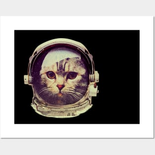 Astronaut Space CAT Posters and Art